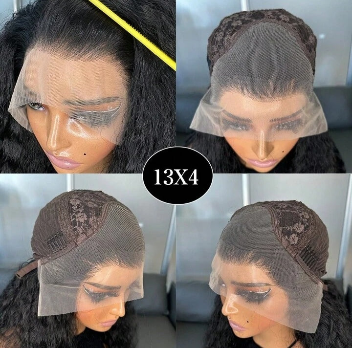 Long Wavy Water Kanekalon Heat Resistant Wig - Human Blend